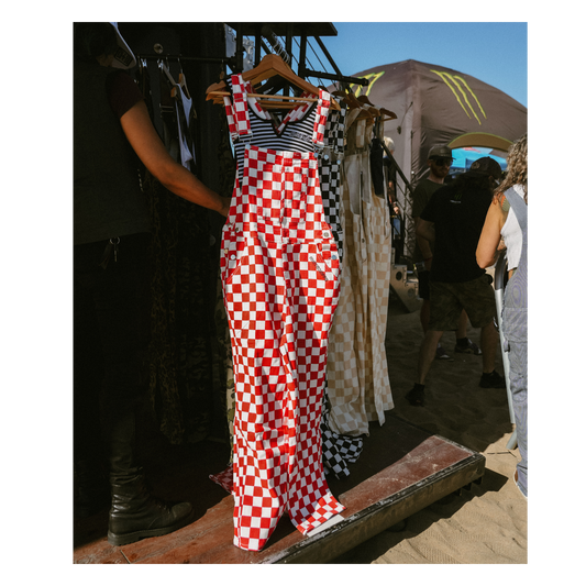 CHECKERED OVERALLS
